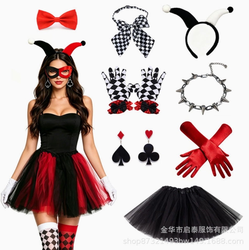 Harlequin β Wicked Halloween Costume Set