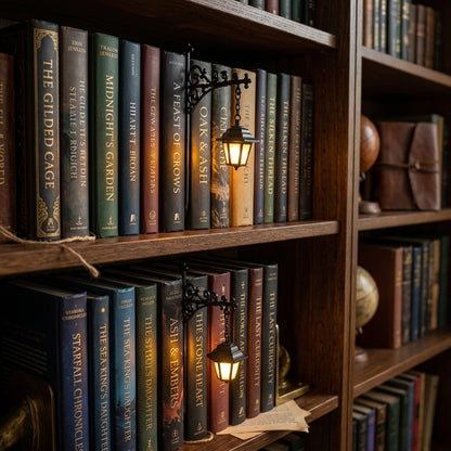 Gothic Hanging Lantern Bookshelf Decor