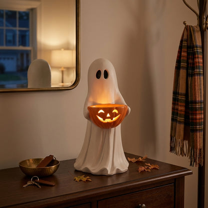 Ghost Pumpkin Candy Bowl