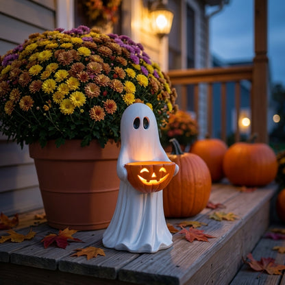 Ghost Pumpkin Candy Bowl