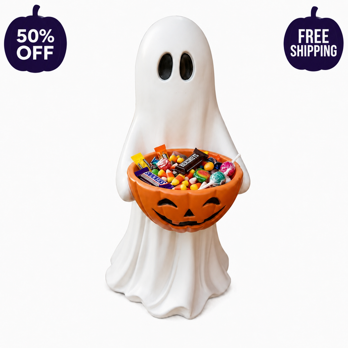Ghost Pumpkin Candy Bowl