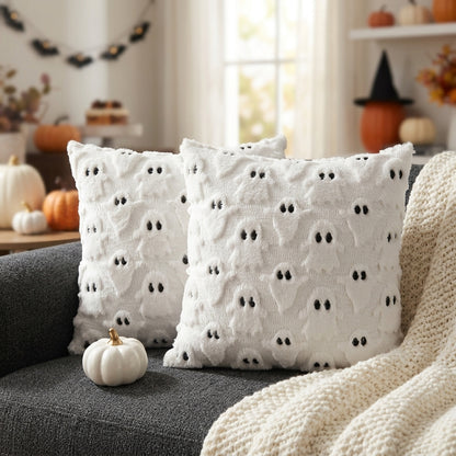 Ghosty Pillow Case - White