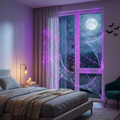 Phantom Web — Halloween Light-Up Spider Web