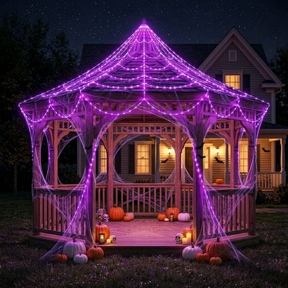 Phantom Web — Halloween Light-Up Spider Web