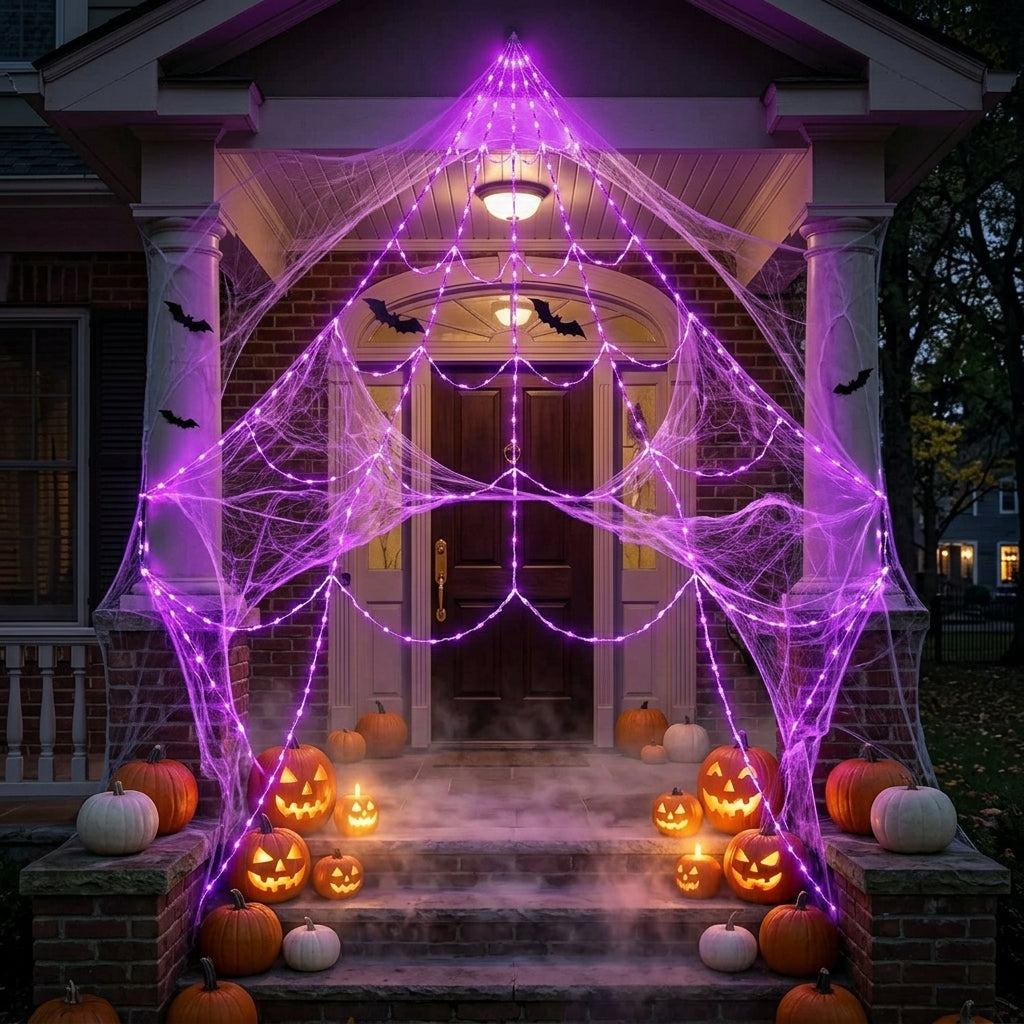 Phantom Web — Halloween Light-Up Spider Web