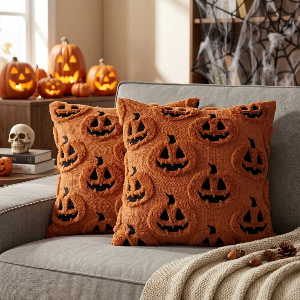 Pumpkin Pillow Case - Dark Orange