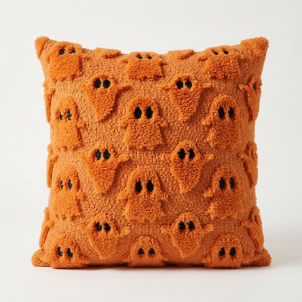 Ghosty Pillow Case - Orange