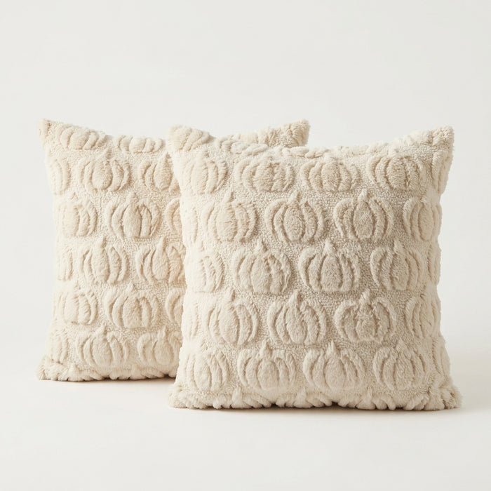 Pumpkin Pillow Case - Dark White