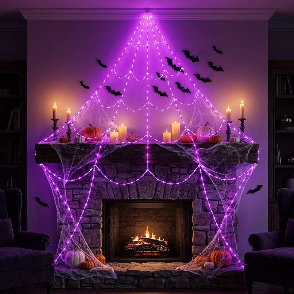 Phantom Web — Halloween Light-Up Spider Web