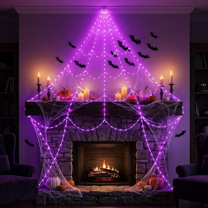 Phantom Web — Halloween Light-Up Spider Web