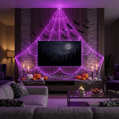 Phantom Web — Halloween Light-Up Spider Web