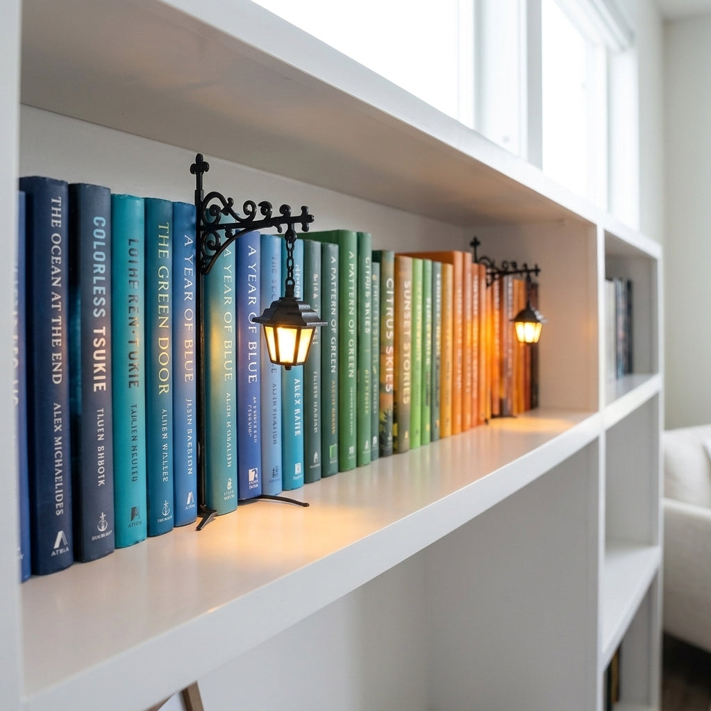 Gothic Hanging Lantern Bookshelf Decor