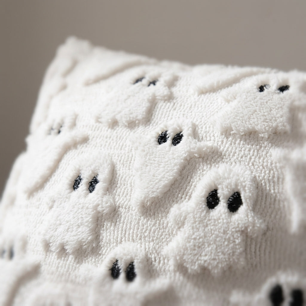 Ghosty Pillow Case - White