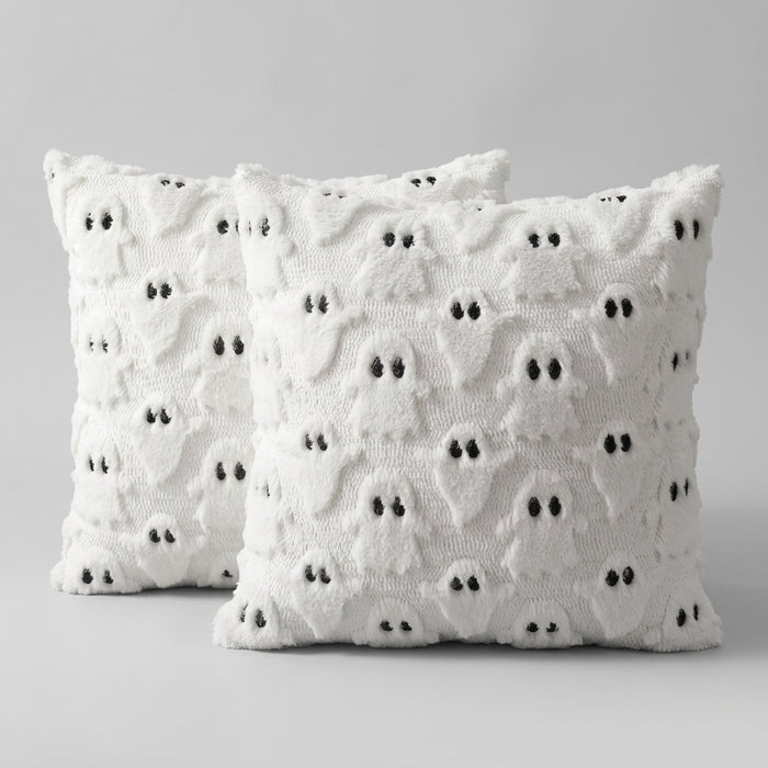 Ghosty Pillow Case - White