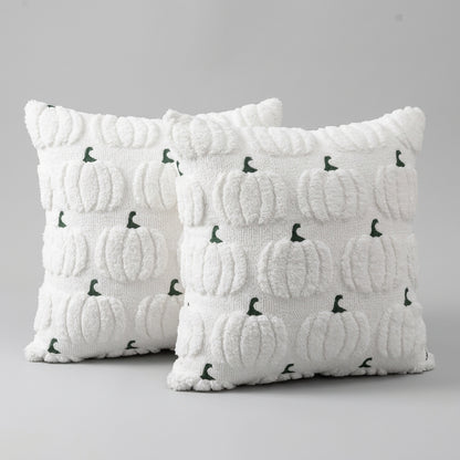 Pumpkin Pillow Case - White